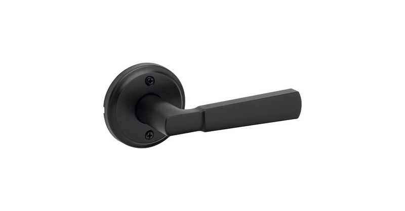 Kwikset Half Dummy Perth Lever in Matte Black finish