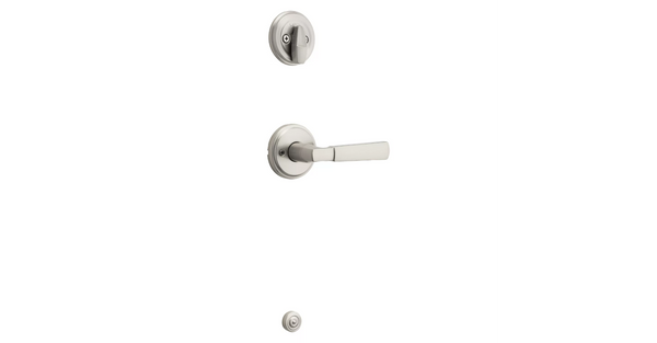 Kwikset Interior Perth Lever and Deadbolt for Signature Series 800 and 687 Handlesets in Satin Nickel finish