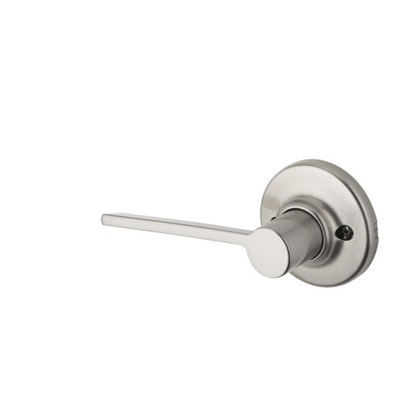 Kwikset Left Hand Ladera Half Dummy Lever With Round Rosette in Satin Nickel finish