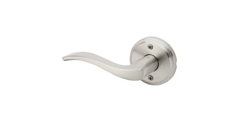 Kwikset Left Handed Half Dummy Sedona Lever in Satin Nickel finish