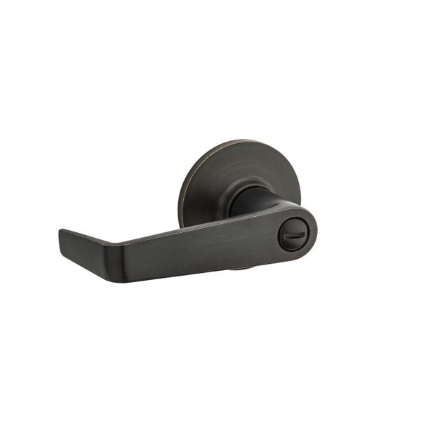 Kwikset Light Commercial Carson Privacy Lever in Venetian Bronze finish