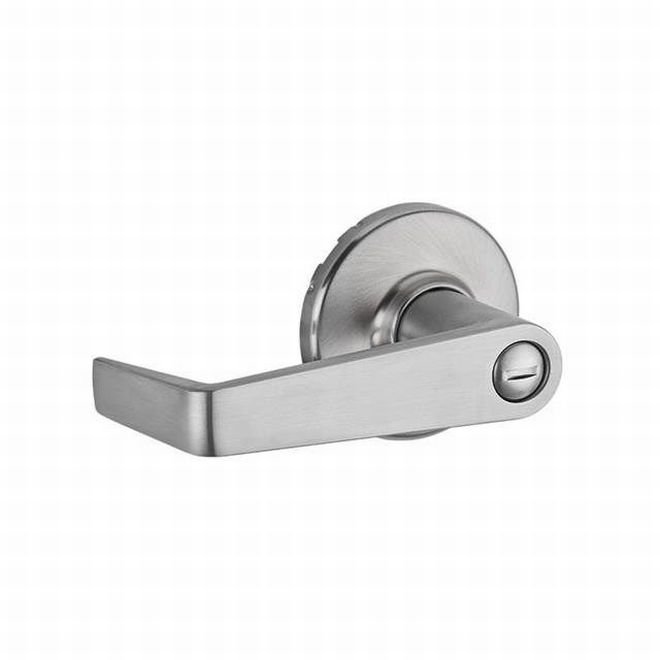 Kwikset Light Commercial Kingston Privacy Lever in Satin Chrome finish