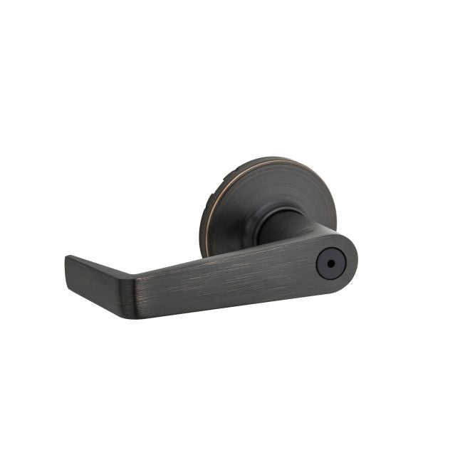 Kwikset Light Commercial Kingston Privacy Lever in Venetian Bronze finish