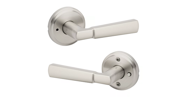 Kwikset Perth Privacy Lever in Satin Nickel finish