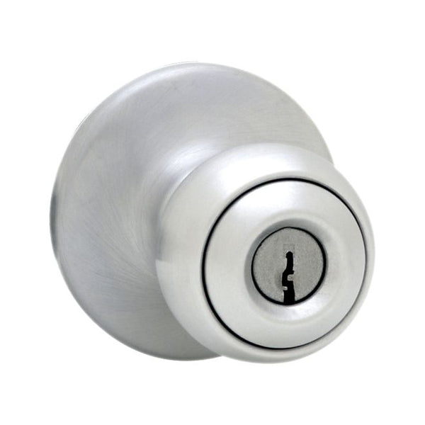 Kwikset Polo Knob Vestibule Lock in Satin Chrome finish