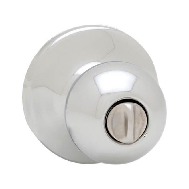 Kwikset Polo Privacy Door Knob in Polished Chrome finish