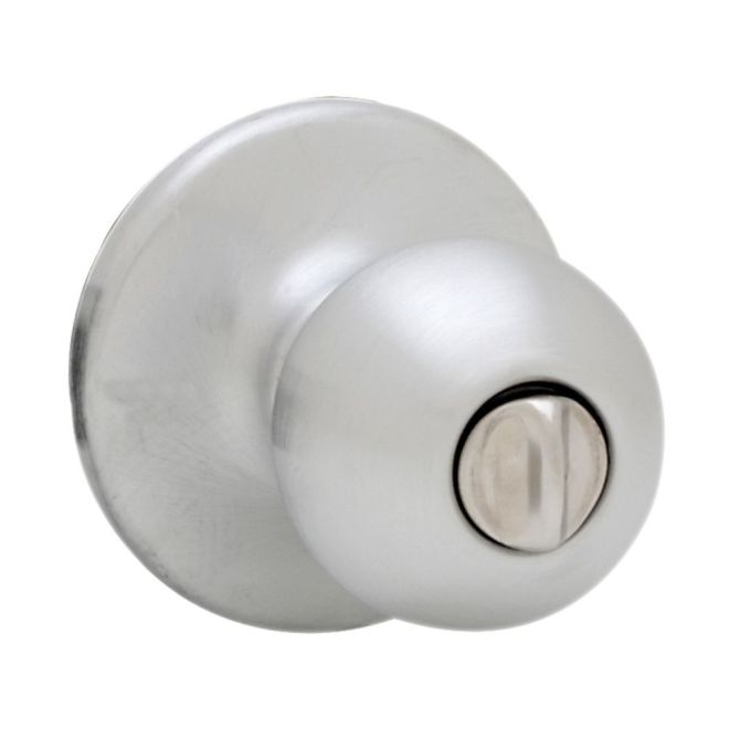 Kwikset Polo Privacy Door Knob in Satin Chrome finish