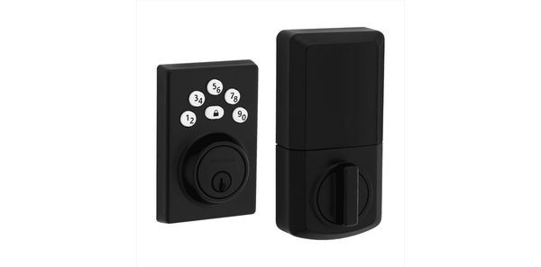 Kwikset Powerbolt 240 Contemporary Keypad Electronic Lock in Iron Black finish
