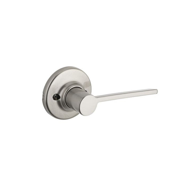 Kwikset Right Hand Ladera Half Dummy Lever With Round Rosette in Satin Nickel finish