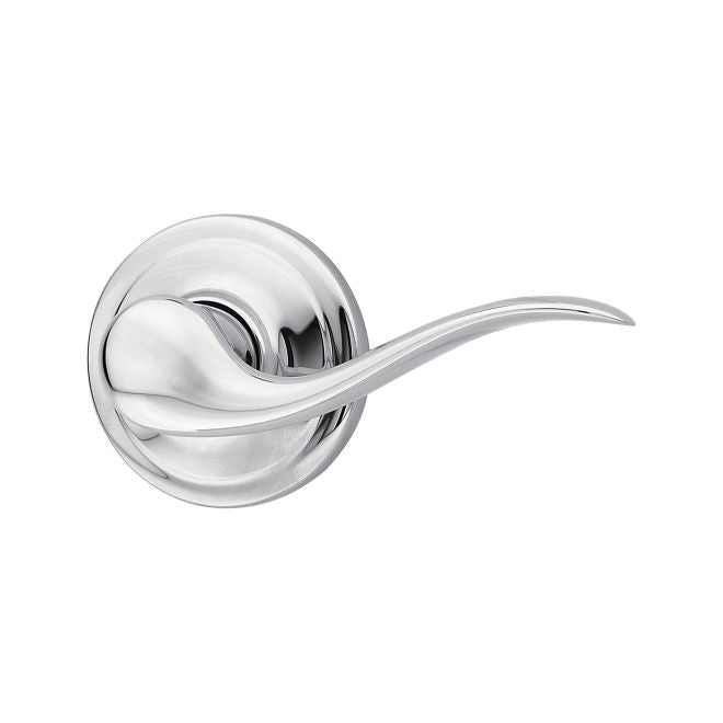 Kwikset Right Hand Tustin Lever Interior Dummy Handleset Trim - Exterior Trim Sold Separately in Polished Chrome finish