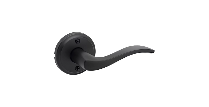 Kwikset Right Handed Half Dummy Sedona Lever in Matte Black finish