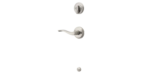 Kwikset Right Handed Interior Sedona Lever and Deadbolt for Signature Series 800 and 687 Handlesets in Satin Nickel finish