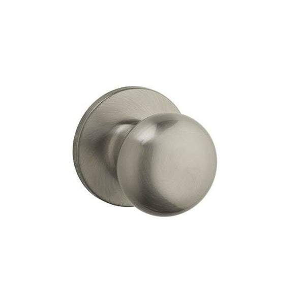 Kwikset Safelock Athens Knob Half Dummy in Satin Nickel finish