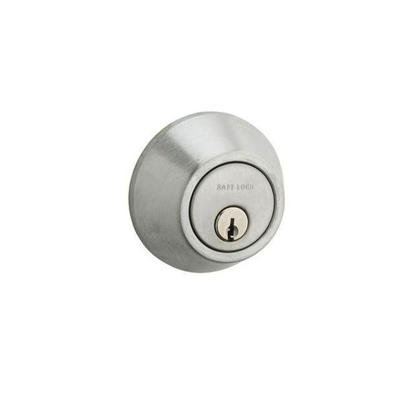 Kwikset Safelock Single Cylinder Deadbolt in Satin Chrome finish