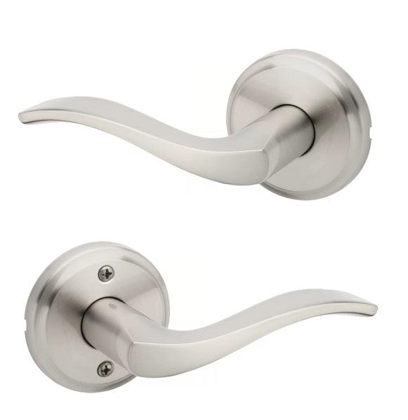 Kwikset Sedona Passage Lever in Satin Nickel finish