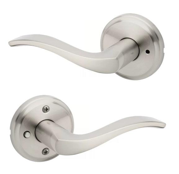 Kwikset Sedona Privacy Lever in Satin Nickel finish