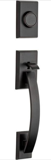 Kwikset Tavaris Dummy Exterior Handleset - Interior Trim Sold Separately in Venetian Bronze finish