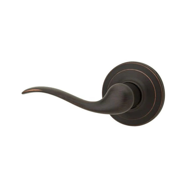 Kwikset Tustin Lever Interior Dummy Handleset Trim - Exterior Trim Sold Separately in Venetian Bronze finish