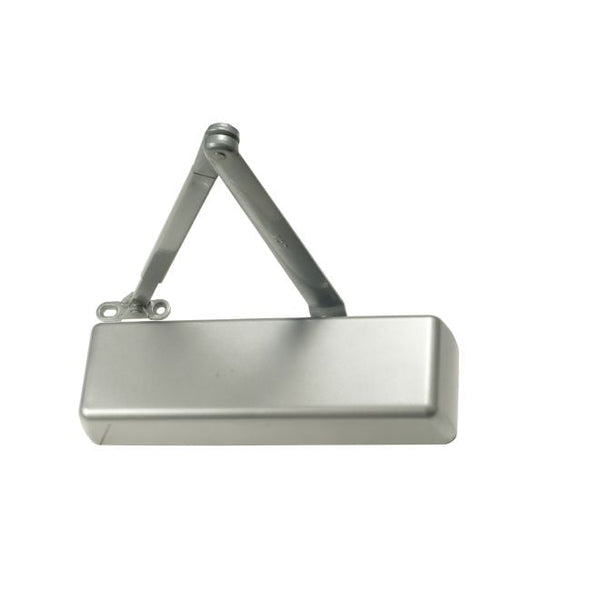 LCN Right Hand Size 1 Surface Mounted Pull Side Smoothee Heavy Duty Door Closer With TBSRT Thru Bolts in Aluminum finish