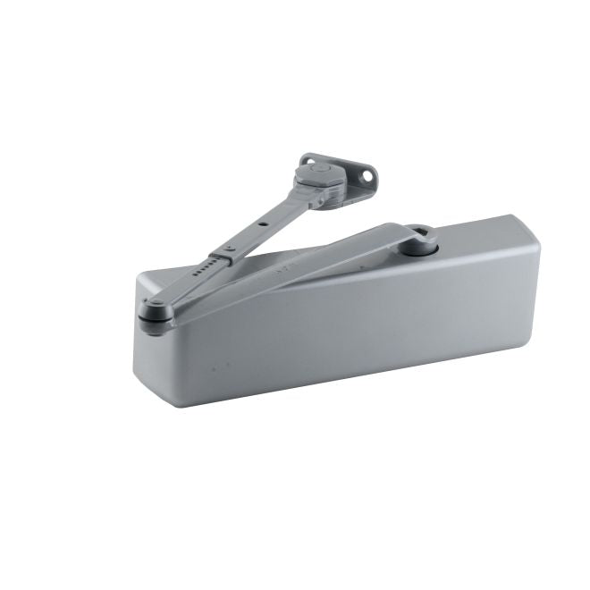 LCN Super Smoothee Heavy Duty Adjustable 1-6 Surface Mounted Hold Open Door Closer With TBSRT Thru Bolts in Aluminum finish