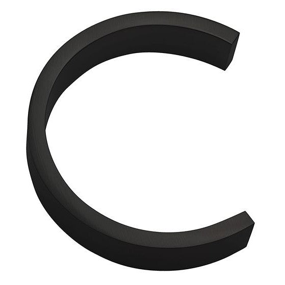 Linnea 5" High Address Letter C in Satin Black finish