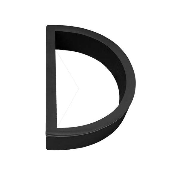 Linnea 5" High Address Letter D in Satin Black finish