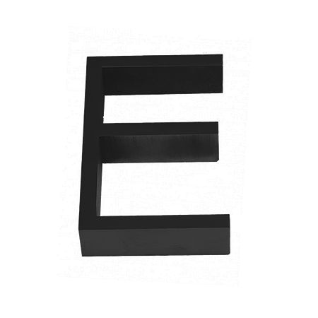 Linnea 5" High Address Letter E in Satin Black finish