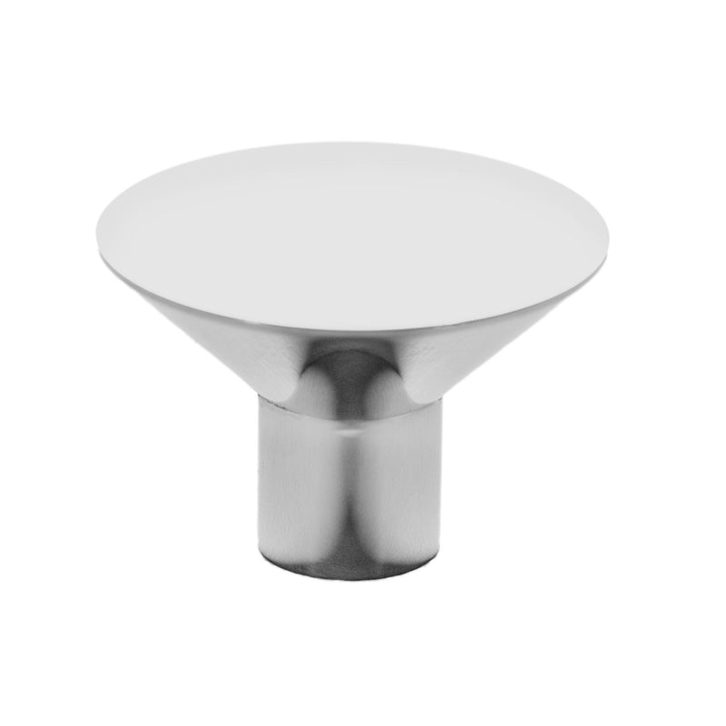 Linnea 7 Cabinet Knob - 25mm (.98") Diameter in Polished Stainless Steel finish