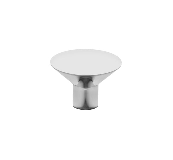Linnea 7 Cabinet Knob - 33mm (1.3") Diameter in Polished Stainless Steel finish
