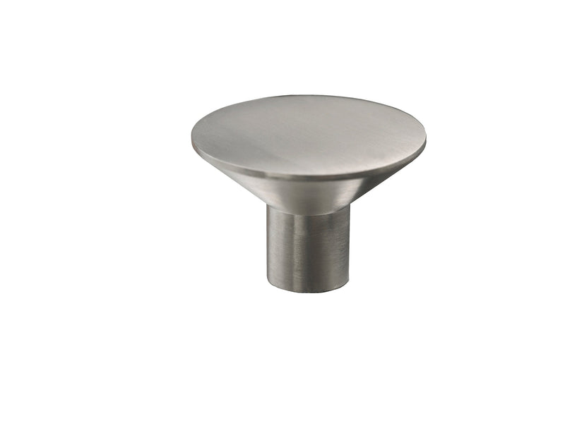 Linnea 7 Cabinet Knob - 33mm (1.3") Diameter in Satin Stainless Steel finish