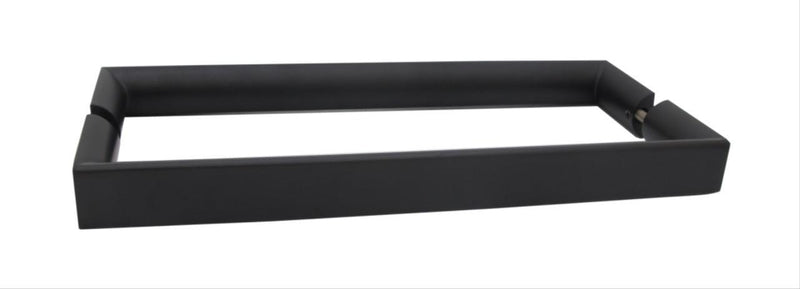 Linnea AP-2092 Back to Back Handle Appliance Pull, 11.81" Center to Center, Glass Mounting in Satin Black finish