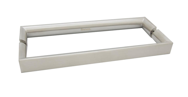Linnea AP-2092 Back to Back Handle Appliance Pull, 11.81" Center to Center, Glass Mounting in Satin Stainless Steel finish