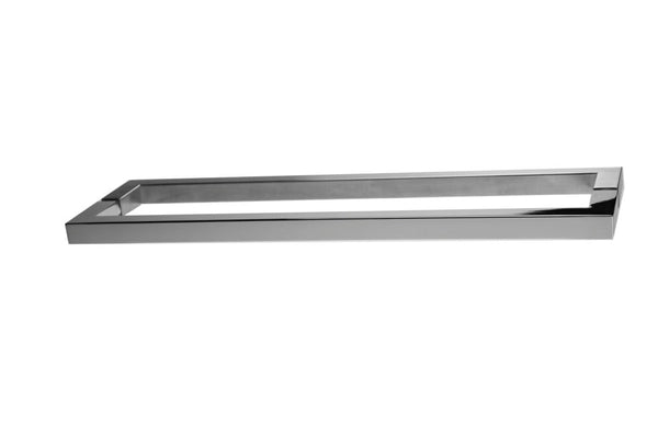 Linnea AP-244 Back to Back Handle Appliance Pull, 11.81" Center to Center, Glass Mounting in Polished Stainless Steel finish