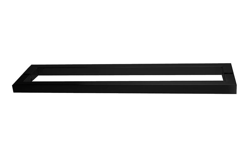Linnea AP-244 Back to Back Handle Appliance Pull, 11.81" Center to Center, Glass Mounting in Satin Black finish