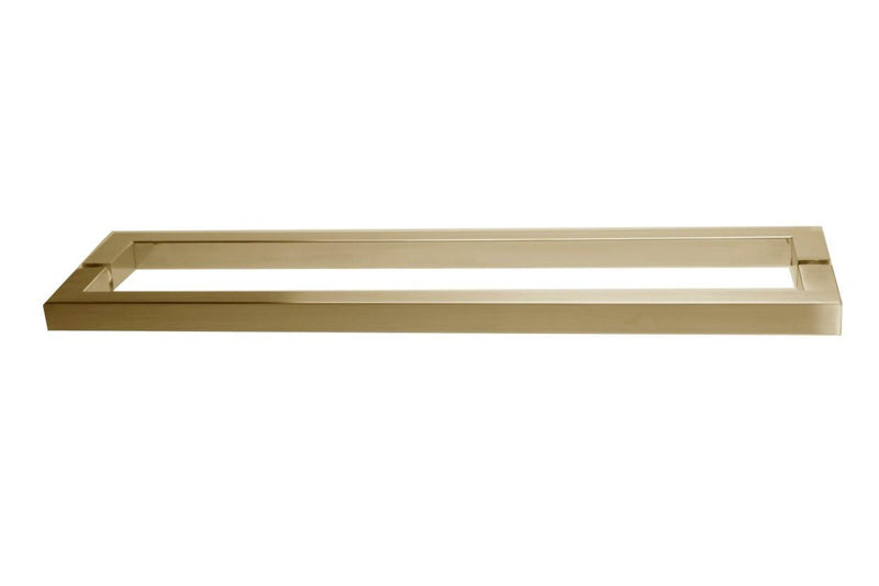 Linnea AP-244 Back to Back Handle Appliance Pull, 11.81" Center to Center, Glass Mounting in Satin Brass finish
