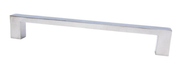Linnea AP-2525 Through Bolt Glass Mount Appliance Pull, 23.62" Center to Center in Polished Stainless Steel finish