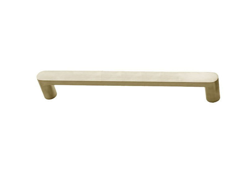 Linnea AP-256 Back to Back Handle Appliance Pull, Glass Mounting, 10.24" Center to Center in Satin Brass finish