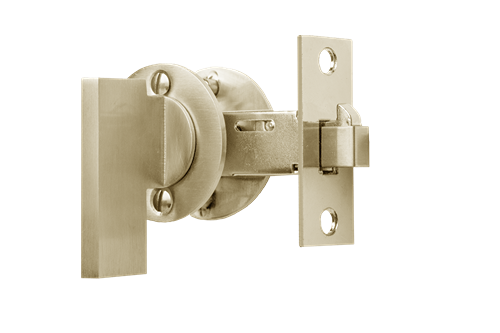 Linnea PL-52-ADA Pocket Door Privacy Latch ADA Compliant in Satin Brass finish