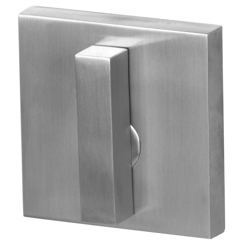 Linnea Square Modern One Sided Patio Deadbolt in Satin Stainless Steel finish