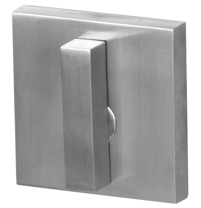 Linnea Square Modern One Sided Patio Deadbolt in Satin Stainless Steel finish