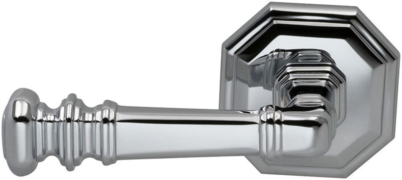 Omnia Traditions 101 Lever with Octagonal 2 5/8" Rose in Polished Chrome, Plated finish