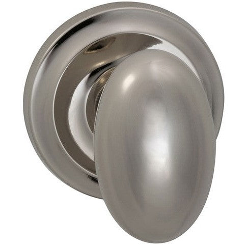 Omnia Traditions 432 Egg-Shaped Knob with Round Rosette in finish