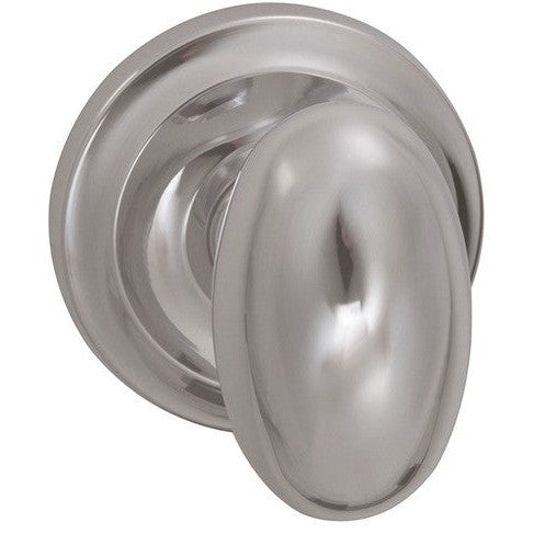 Omnia Traditions 432 Egg-Shaped Knob with Round Rosette in finish