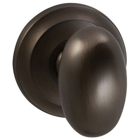 Omnia Traditions 432 Egg-Shaped Knob with Round Rosette in finish