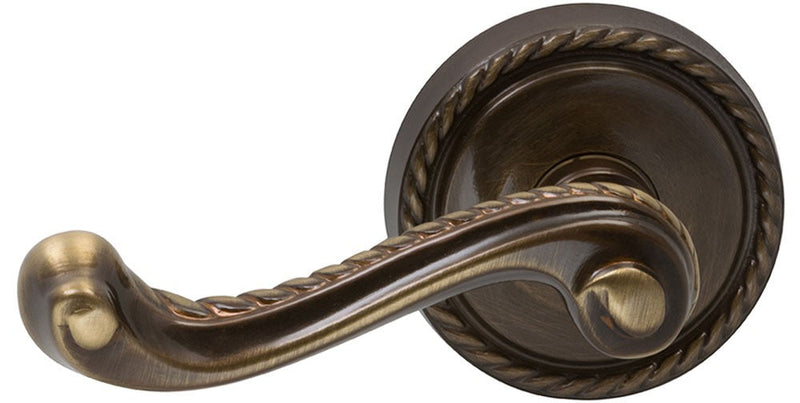 Omnia Traditions 570 Lever with 2 5/8" Rose in Shaded Bronze finish