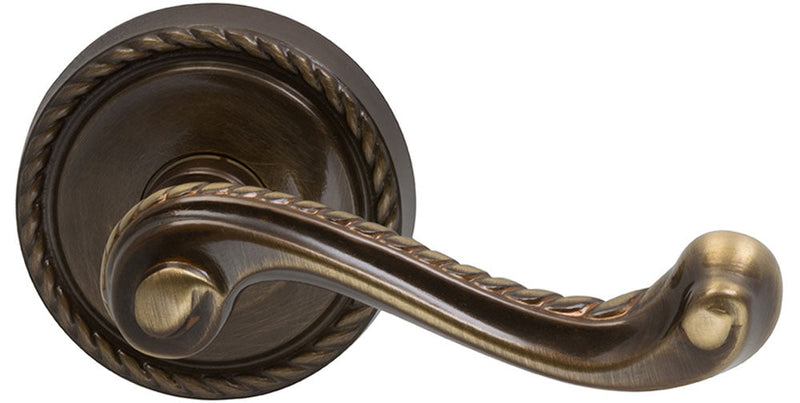 Omnia Traditions 570 Lever with 2 5/8" Rose in Shaded Bronze finish