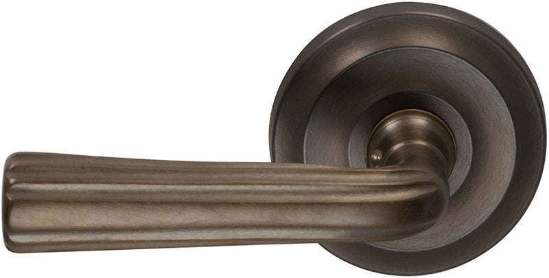 Omnia Traditions 706 Lever with 2 5/8" Rose in Antique Bronze, Unlacquered finish