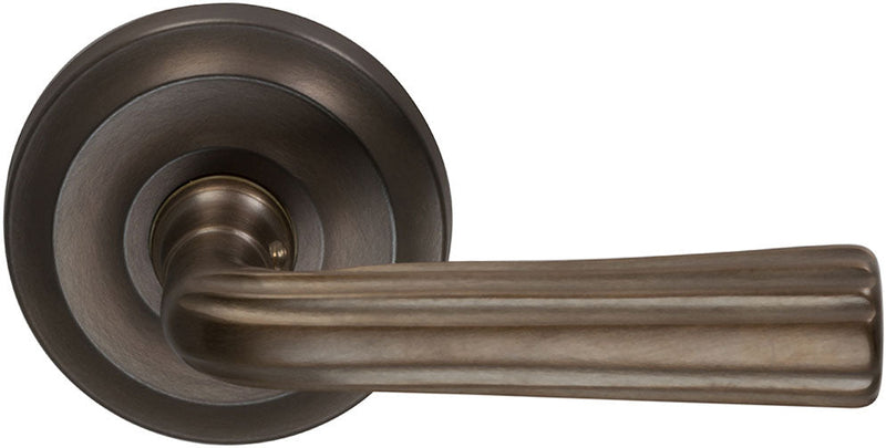 Omnia Traditions 706 Lever with 2 5/8" Rose in Antique Bronze, Unlacquered finish