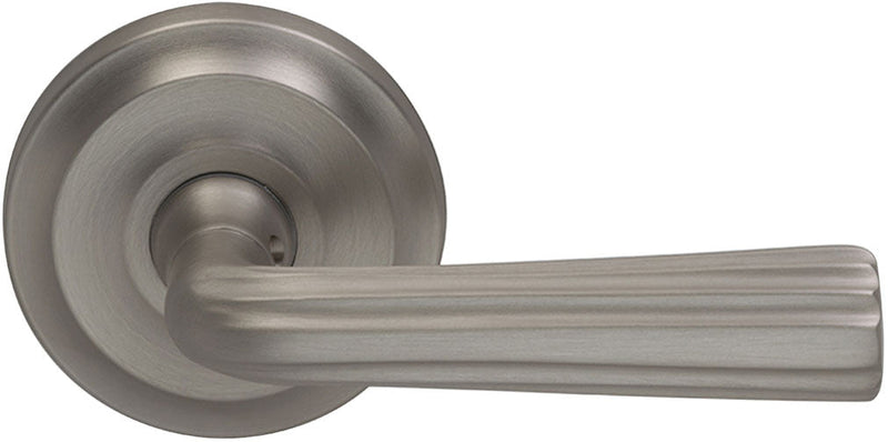 Omnia Traditions 706 Lever with 2 5/8" Rose in Satin Nickel, Lacquered finish