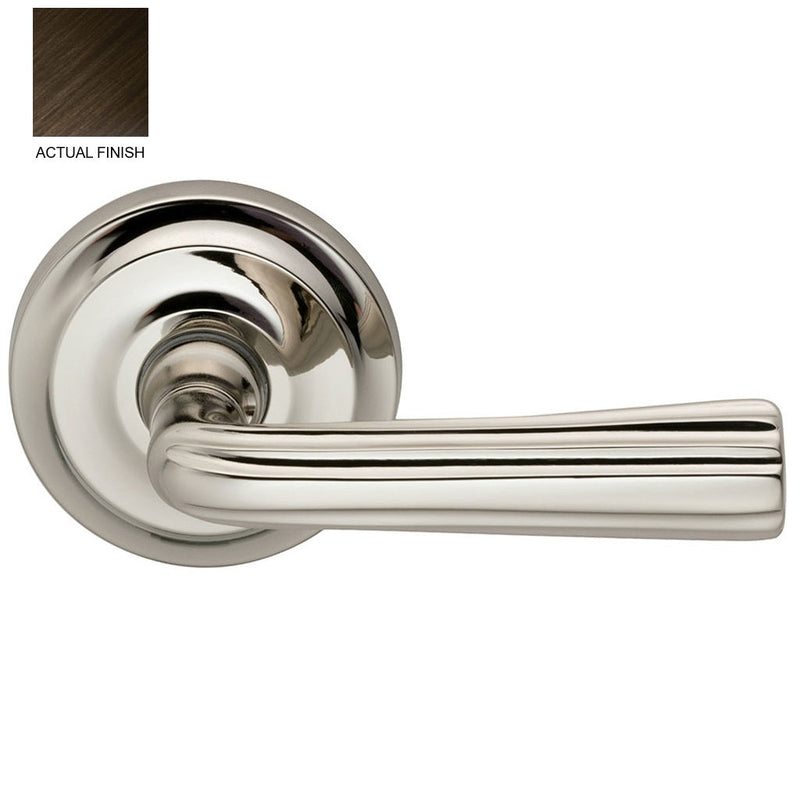 Omnia Traditions 706 Lever with 2 5/8" Rose in Shaded Bronze finish